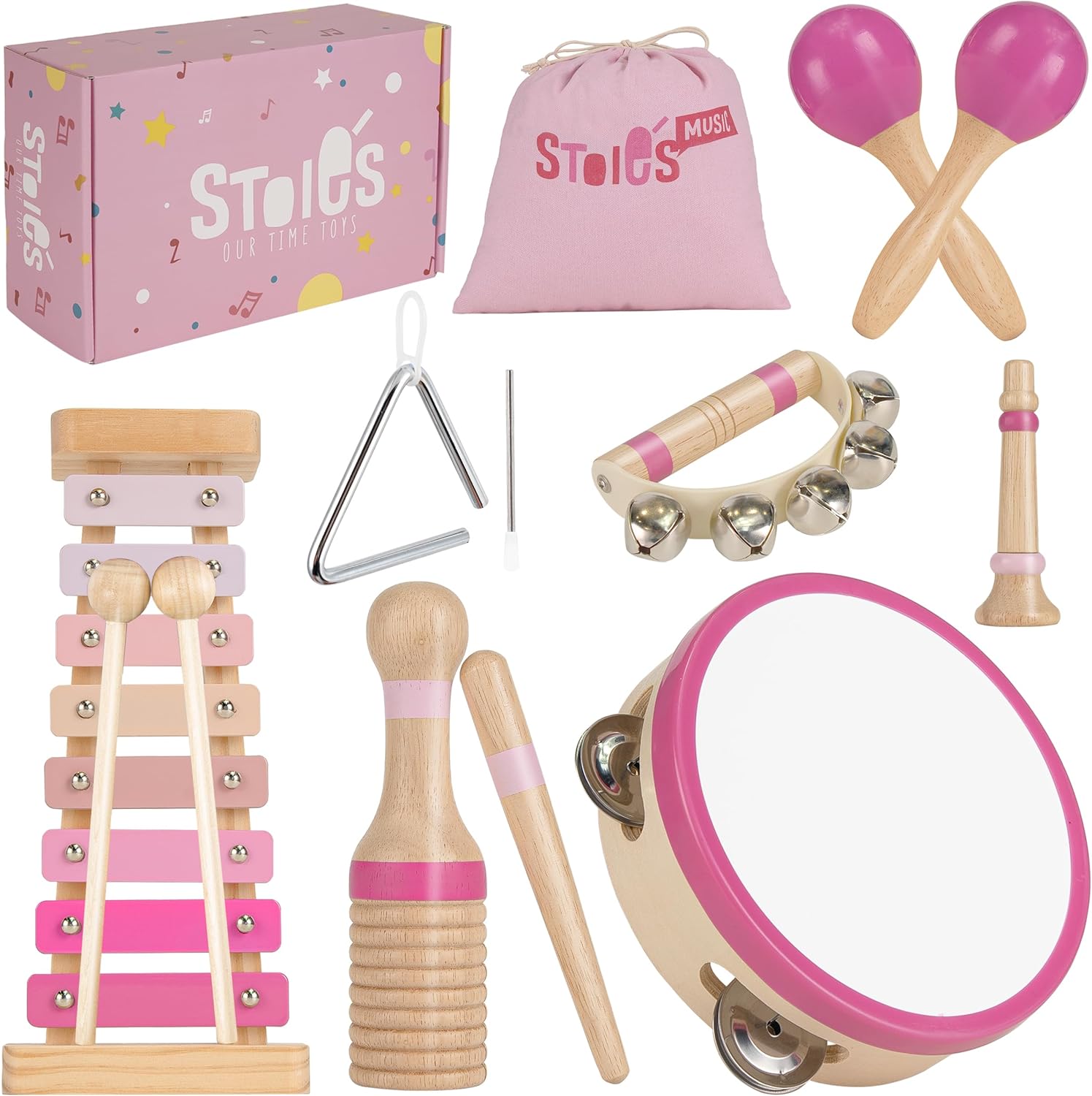 Stoie’s Wooden Music Set Pink Sensation